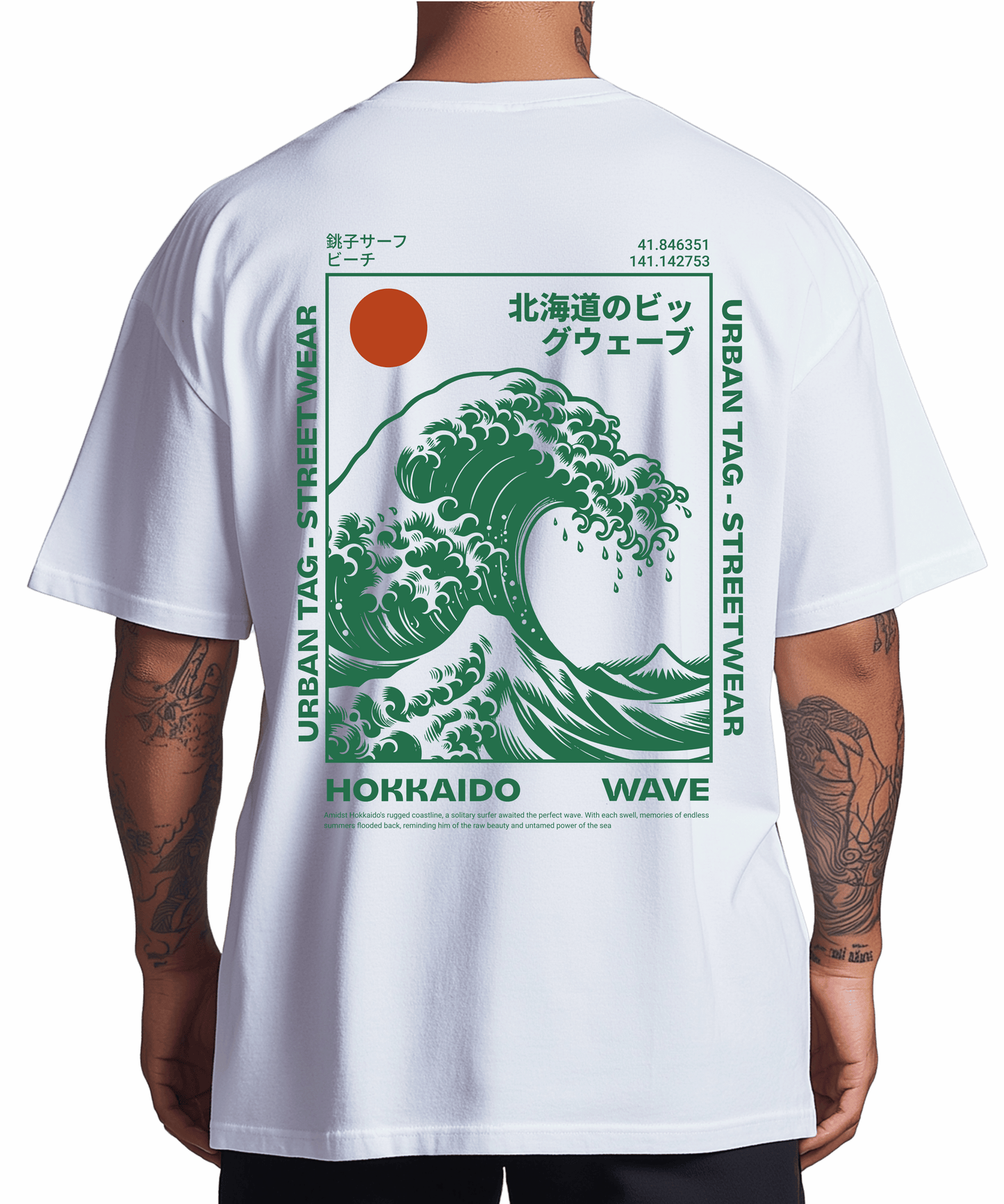Urban Tag Oversized T-Shirt – "Hokkaido Wave"