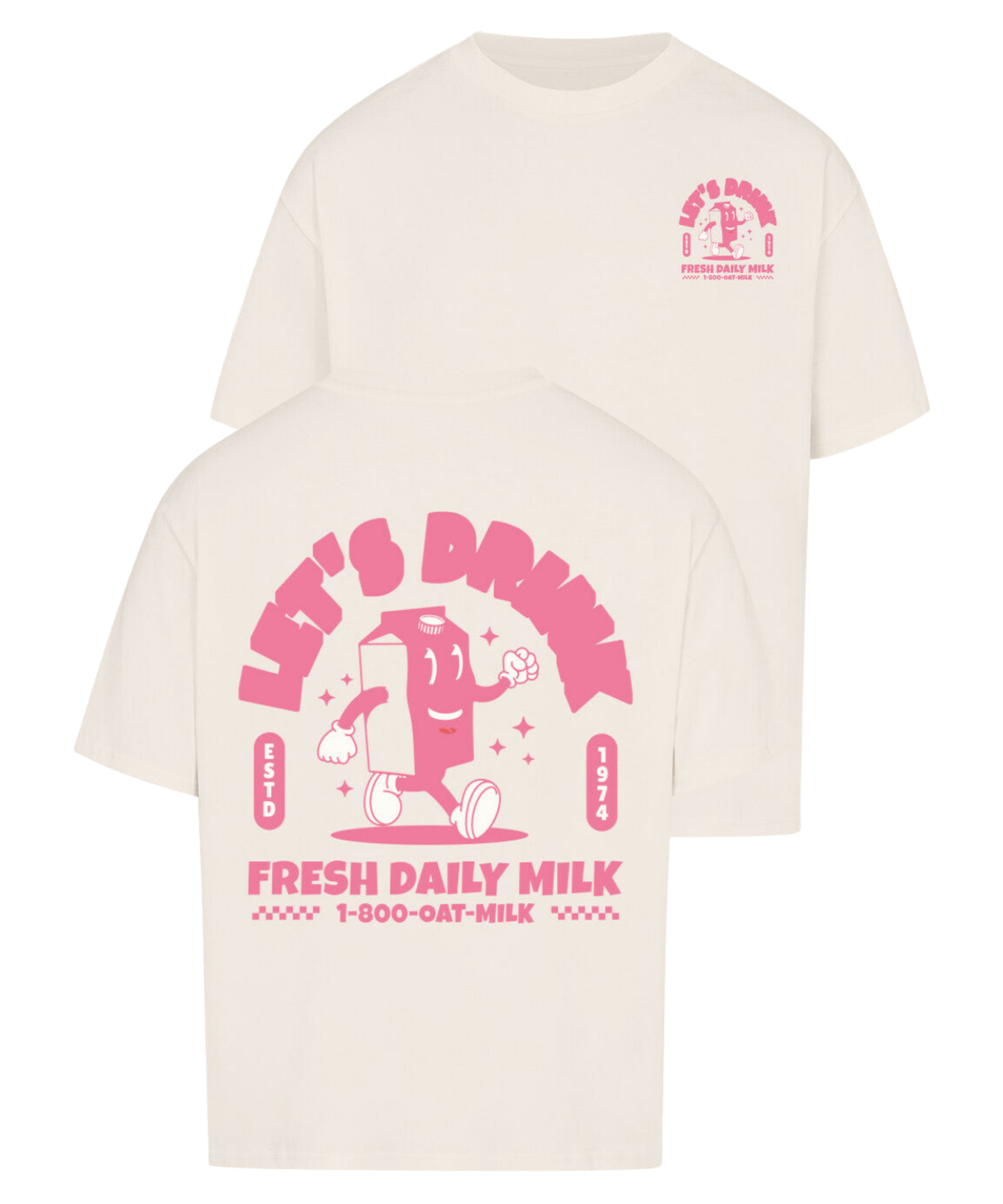Urban Tag Oversized T-Shirt – "Fresh Daily Milk"