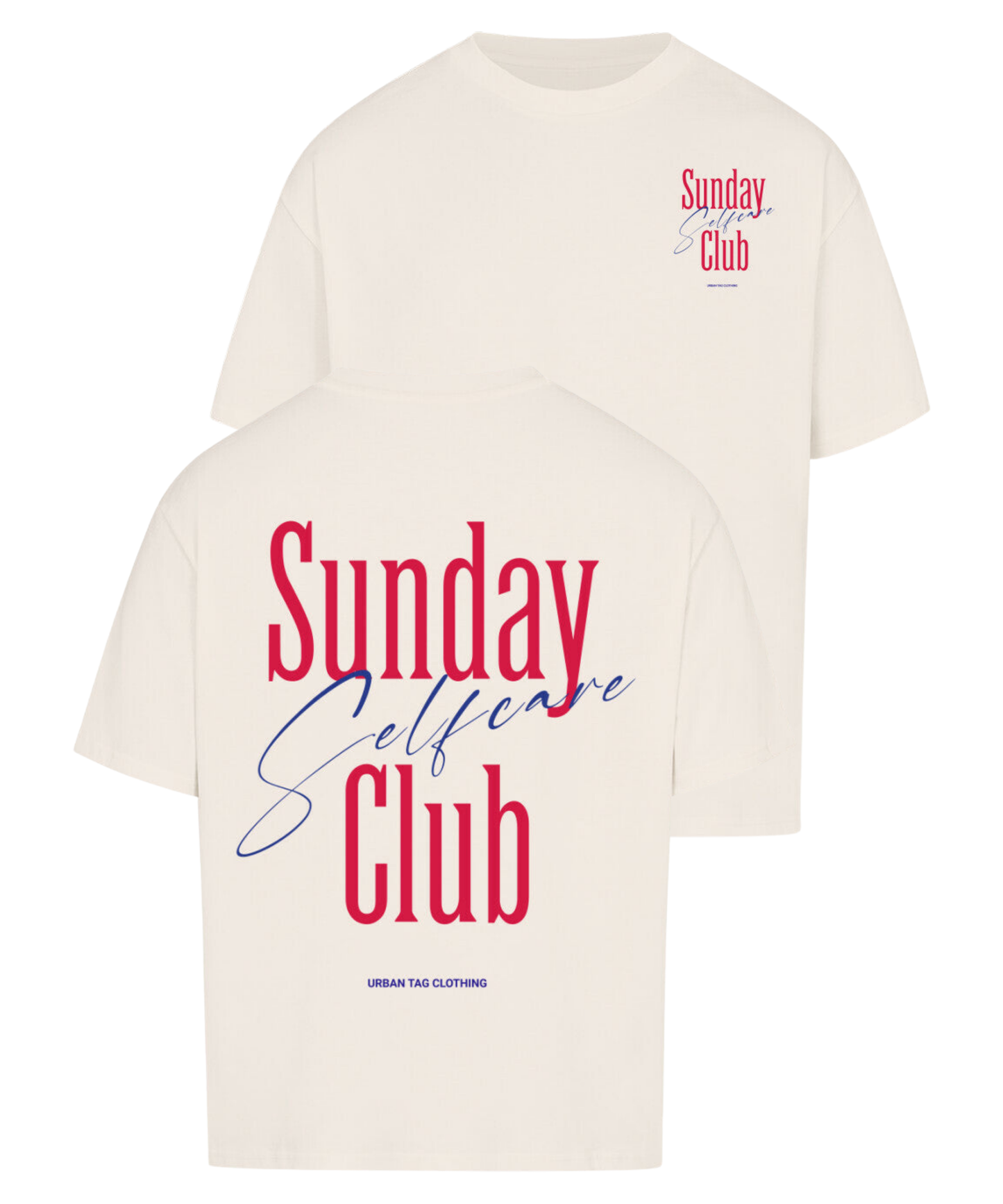 Urban Tag Oversized T-Shirt – "Sunday Selfcare Club"