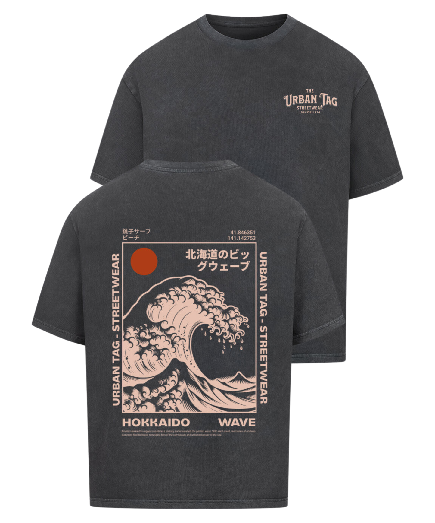 Urban Tag Oversized T-Shirt – "Hokkaido Wave"