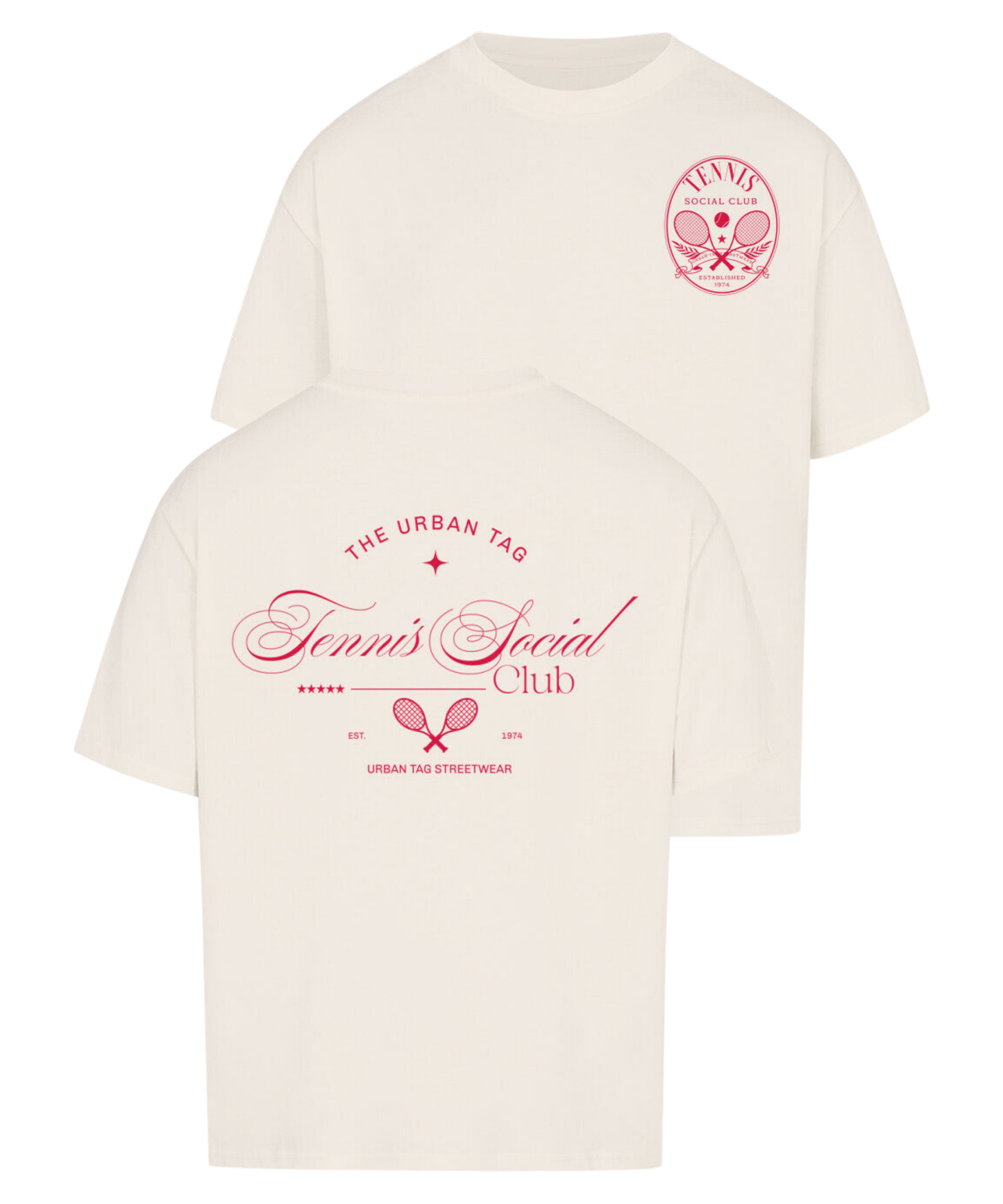 Urban Tag Oversized T-Shirt – "Tennis Social Club"