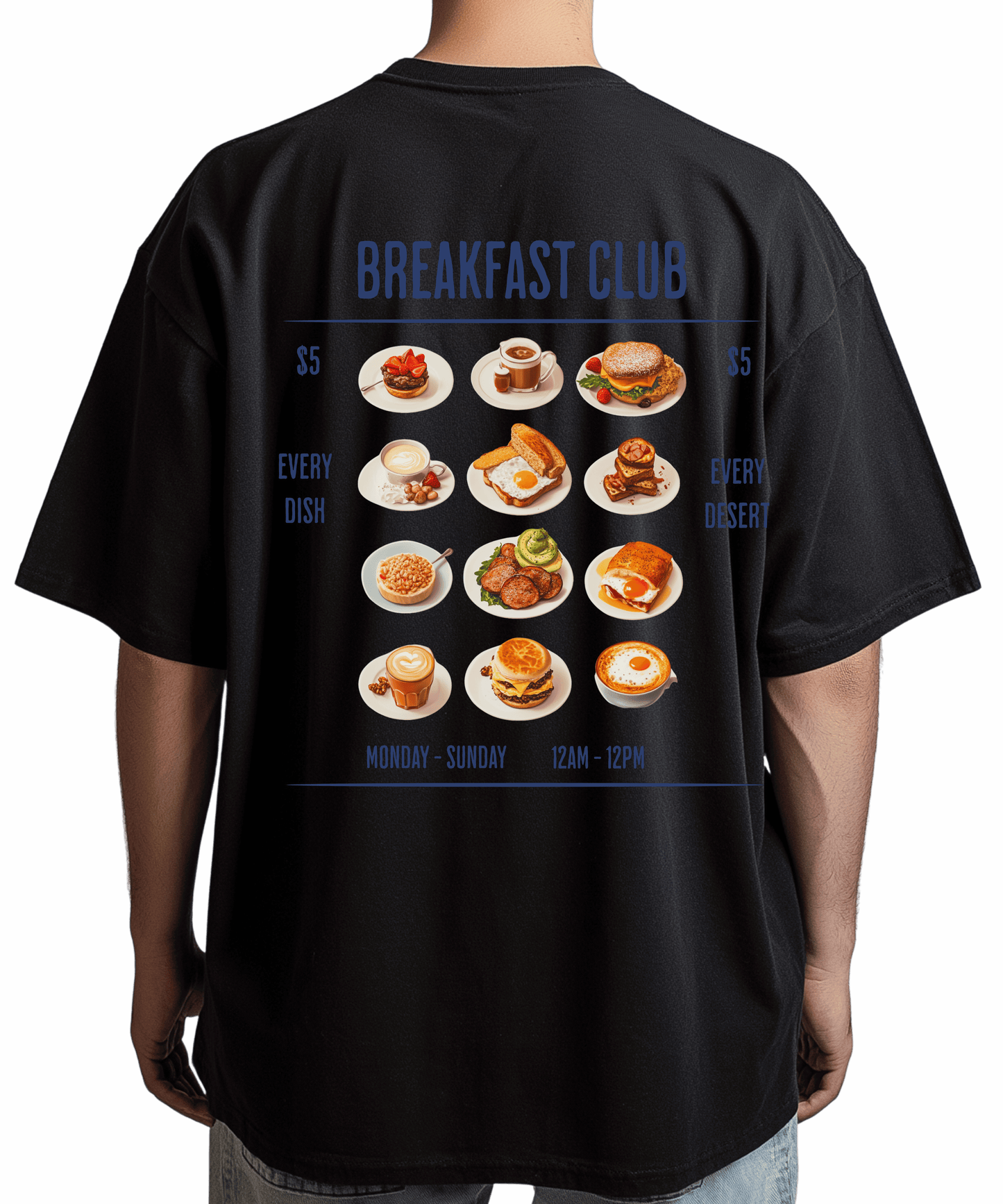Urban Tag Oversized T-Shirt – "Breakfast Club"