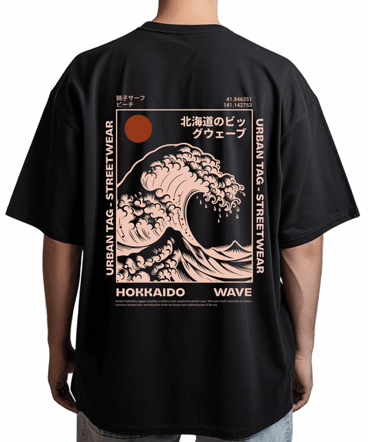 Urban Tag Oversized T-Shirt – "Hokkaido Wave"