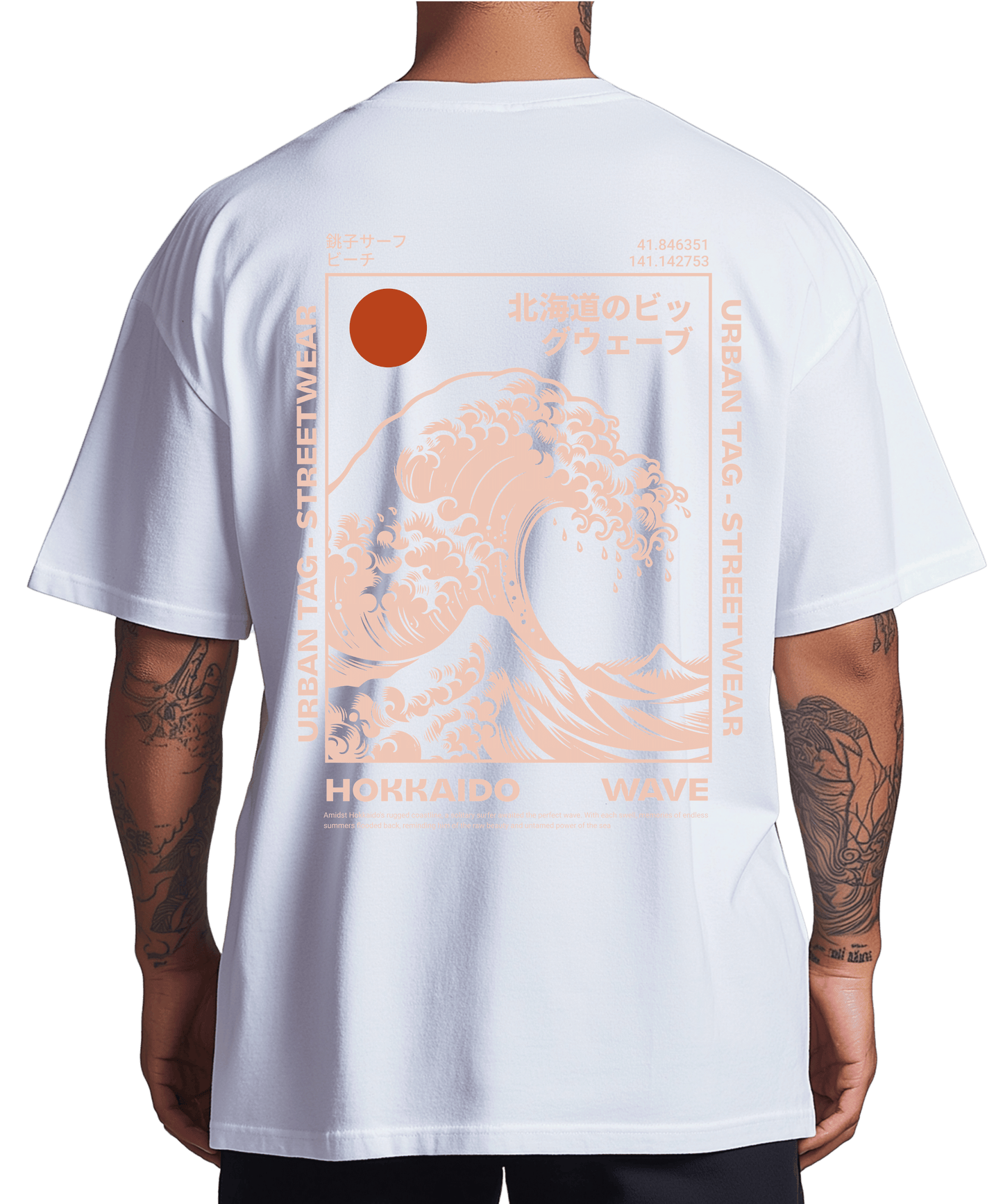 Urban Tag Oversized T-Shirt – "Hokkaido Wave"