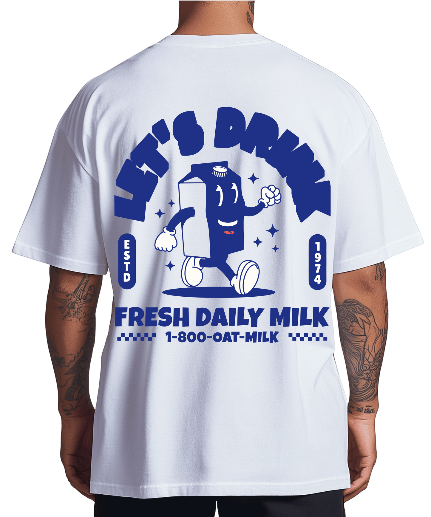 Urban Tag Oversized T-Shirt – "Fresh Daily Milk"