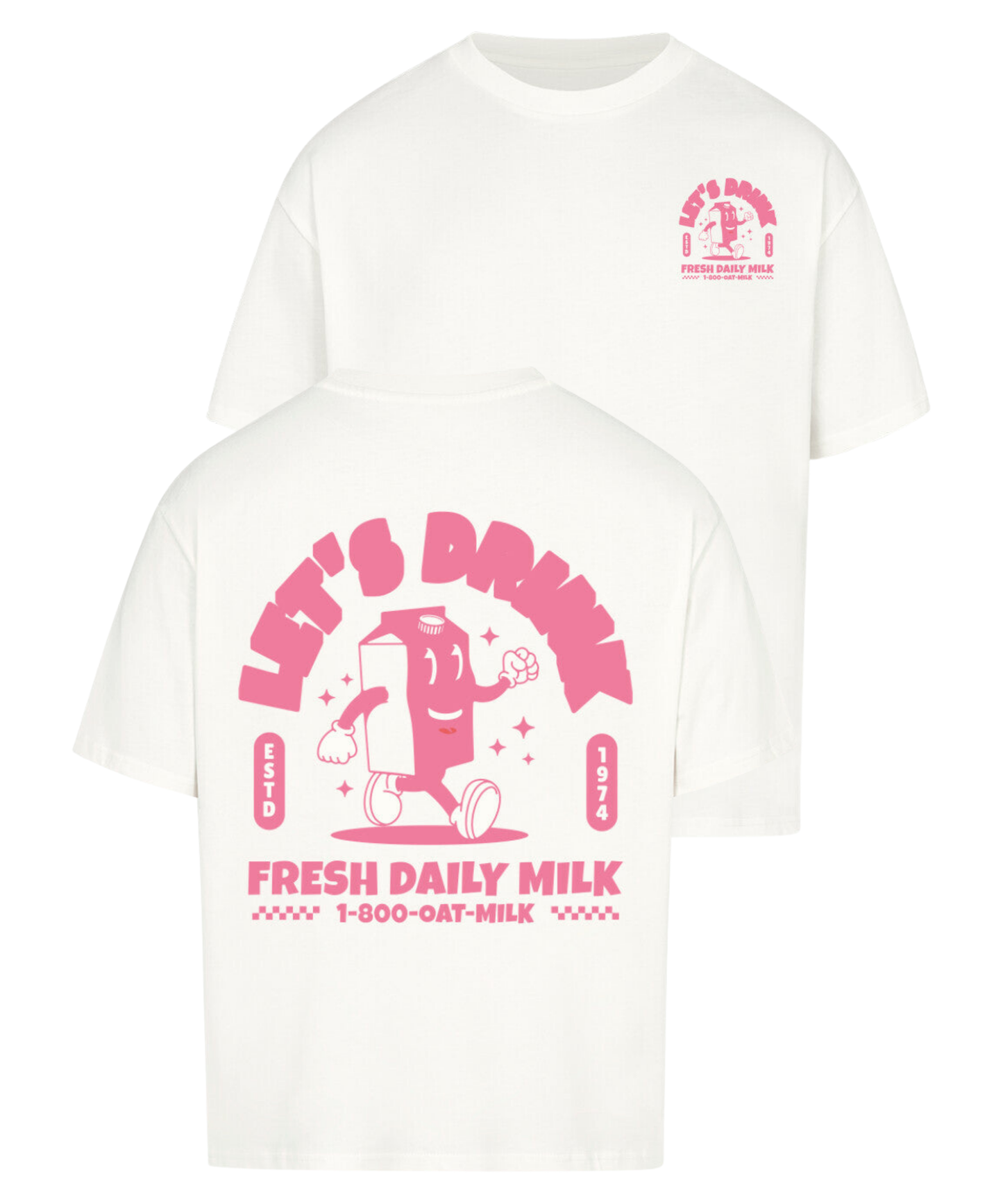 Urban Tag Oversized T-Shirt – "Fresh Daily Milk"