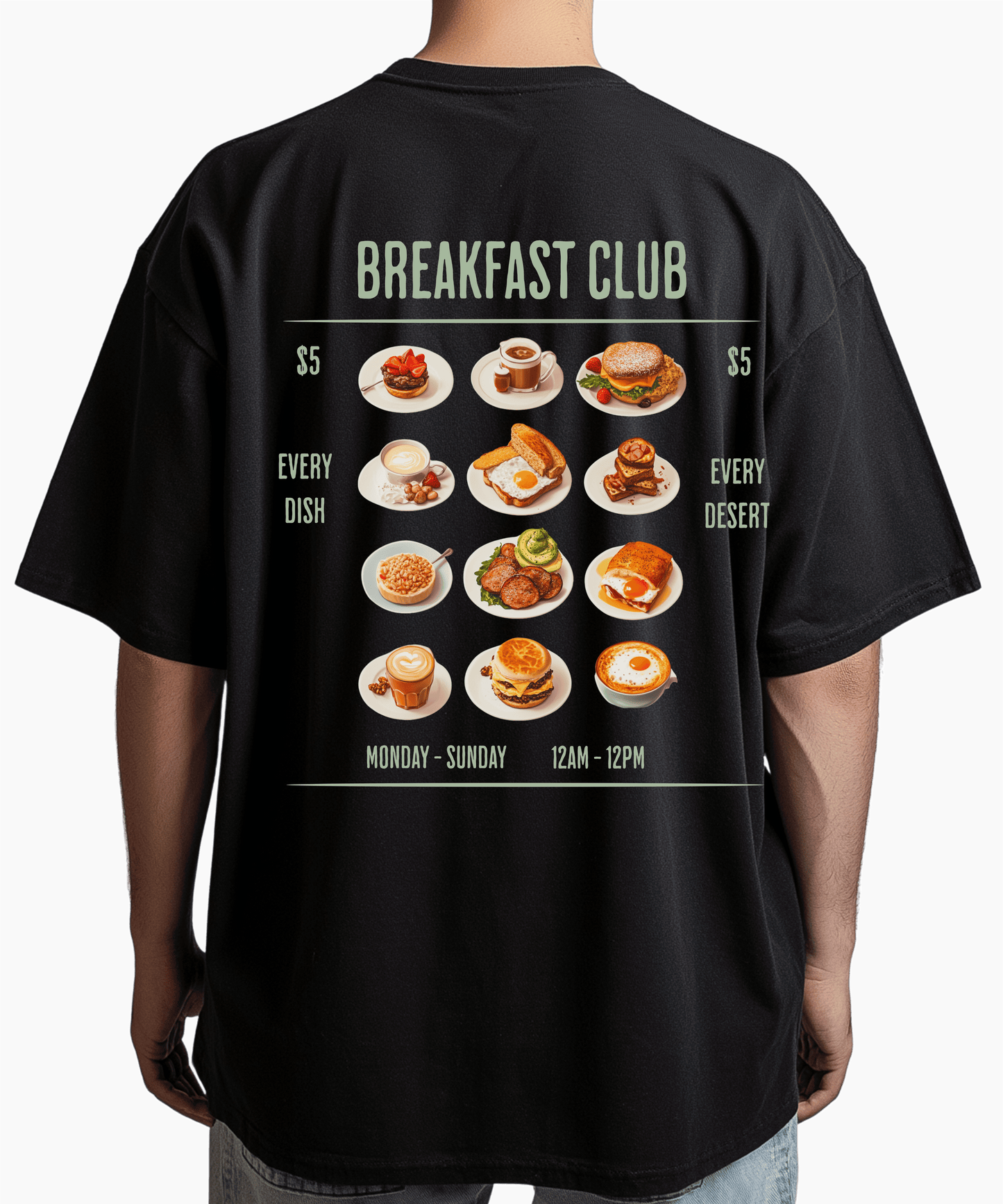 Urban Tag Oversized T-Shirt – "Breakfast Club"