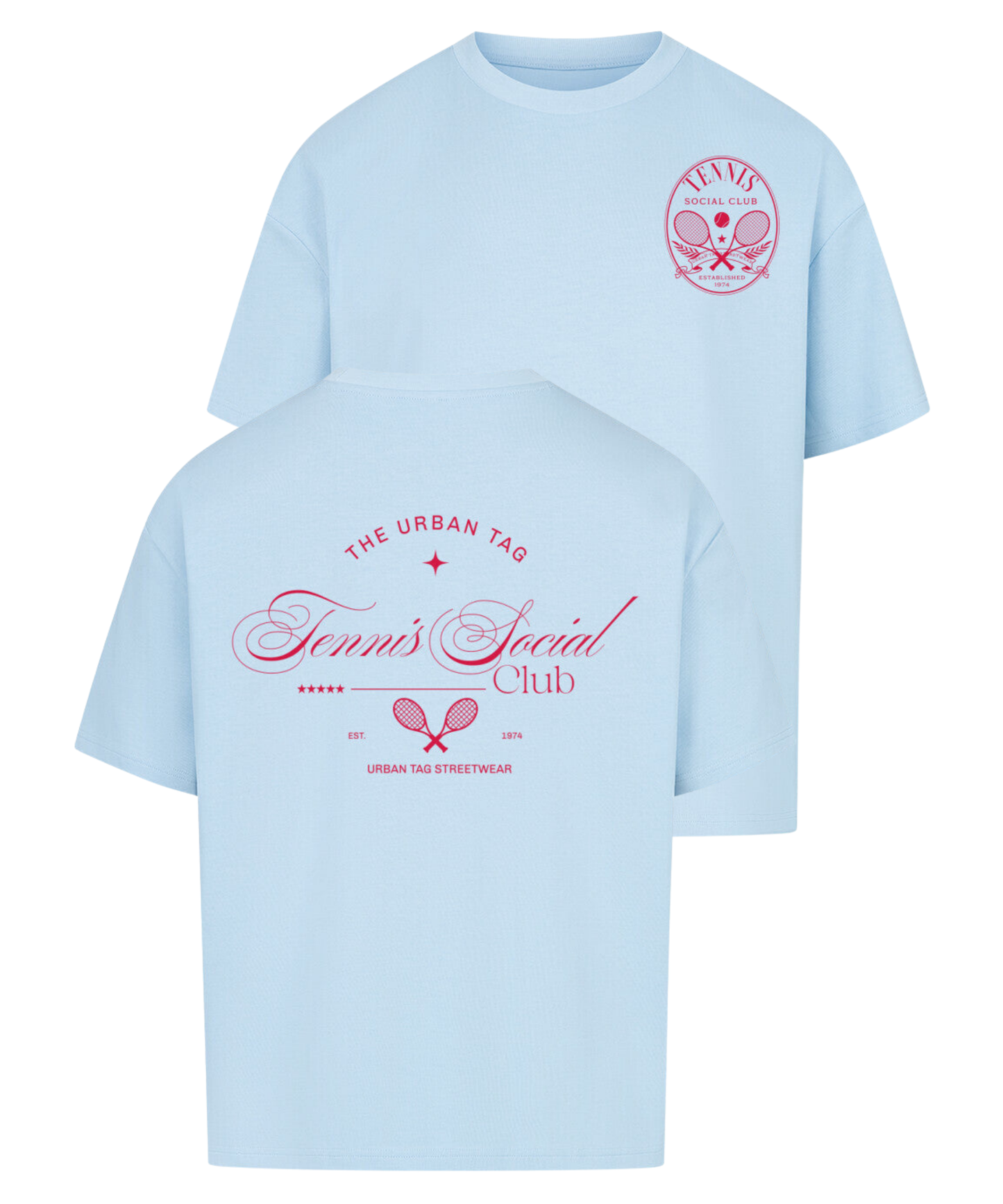 Urban Tag Oversized T-Shirt – "Tennis Social Club"