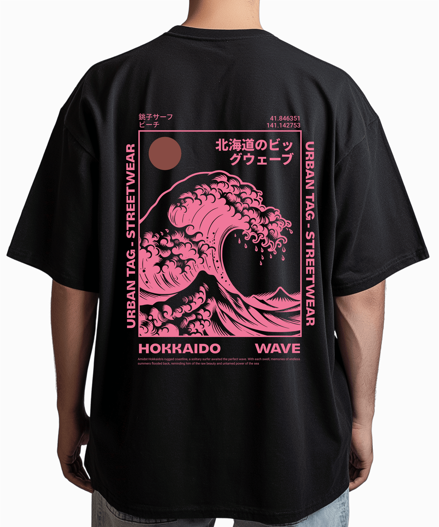 Urban Tag Oversized T-Shirt – "Hokkaido Wave"