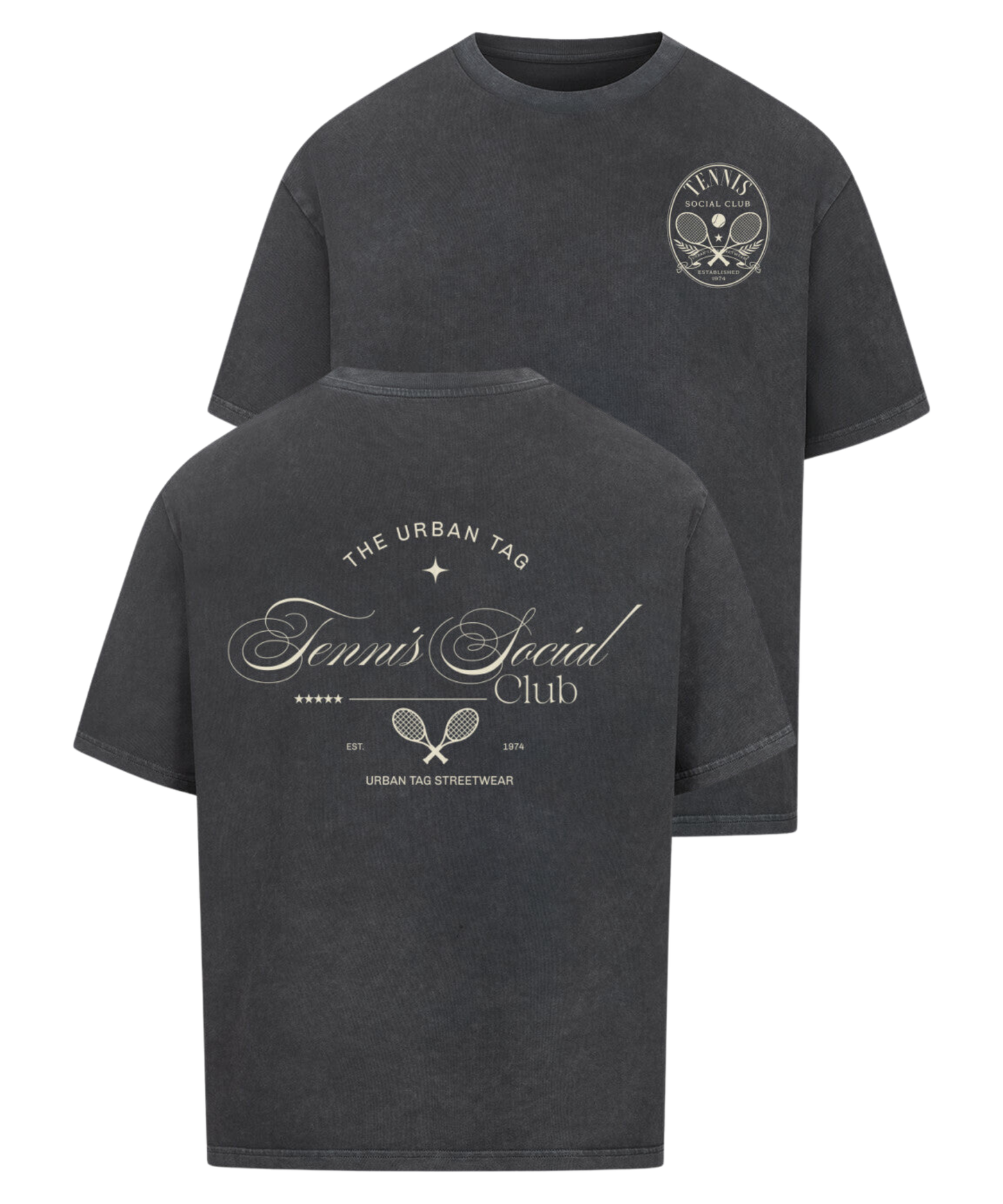 Urban Tag Oversized T-Shirt – "Tennis Social Club"
