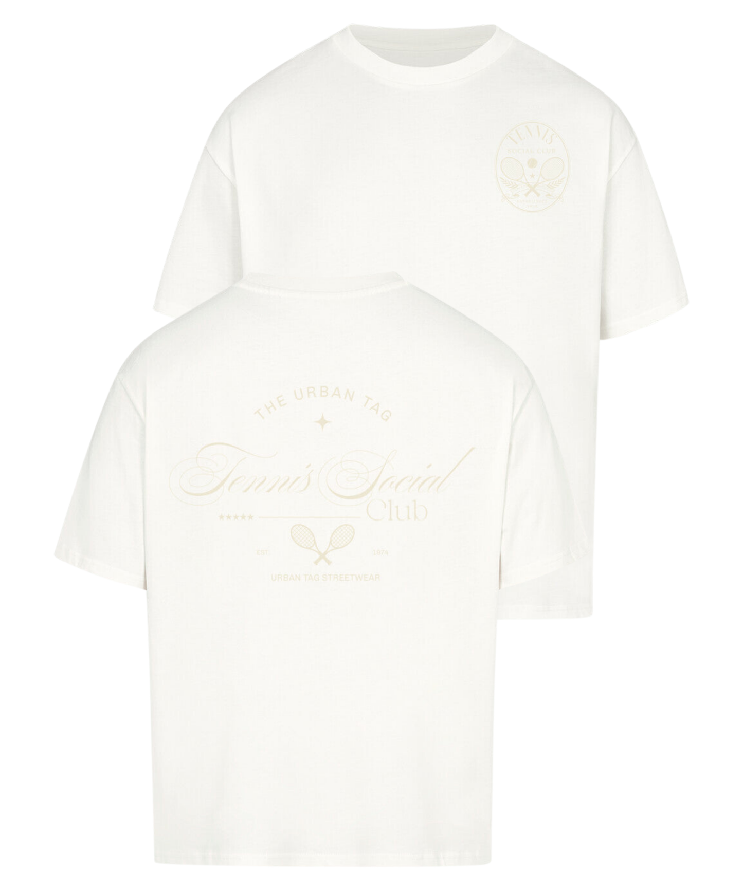 Urban Tag Oversized T-Shirt – "Tennis Social Club"