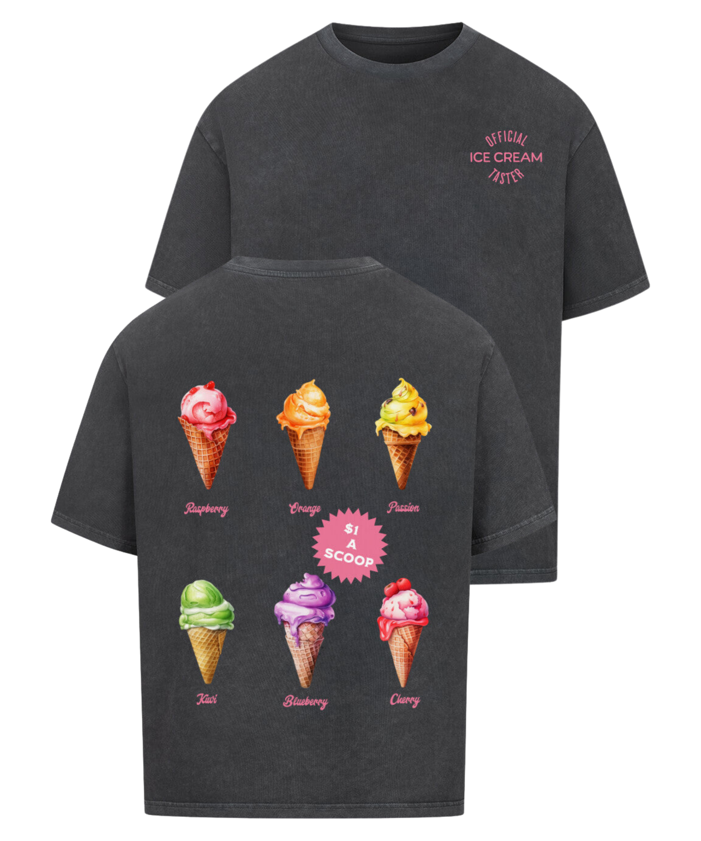 Urban Tag Oversized T-Shirt – "Ice Cream Club"