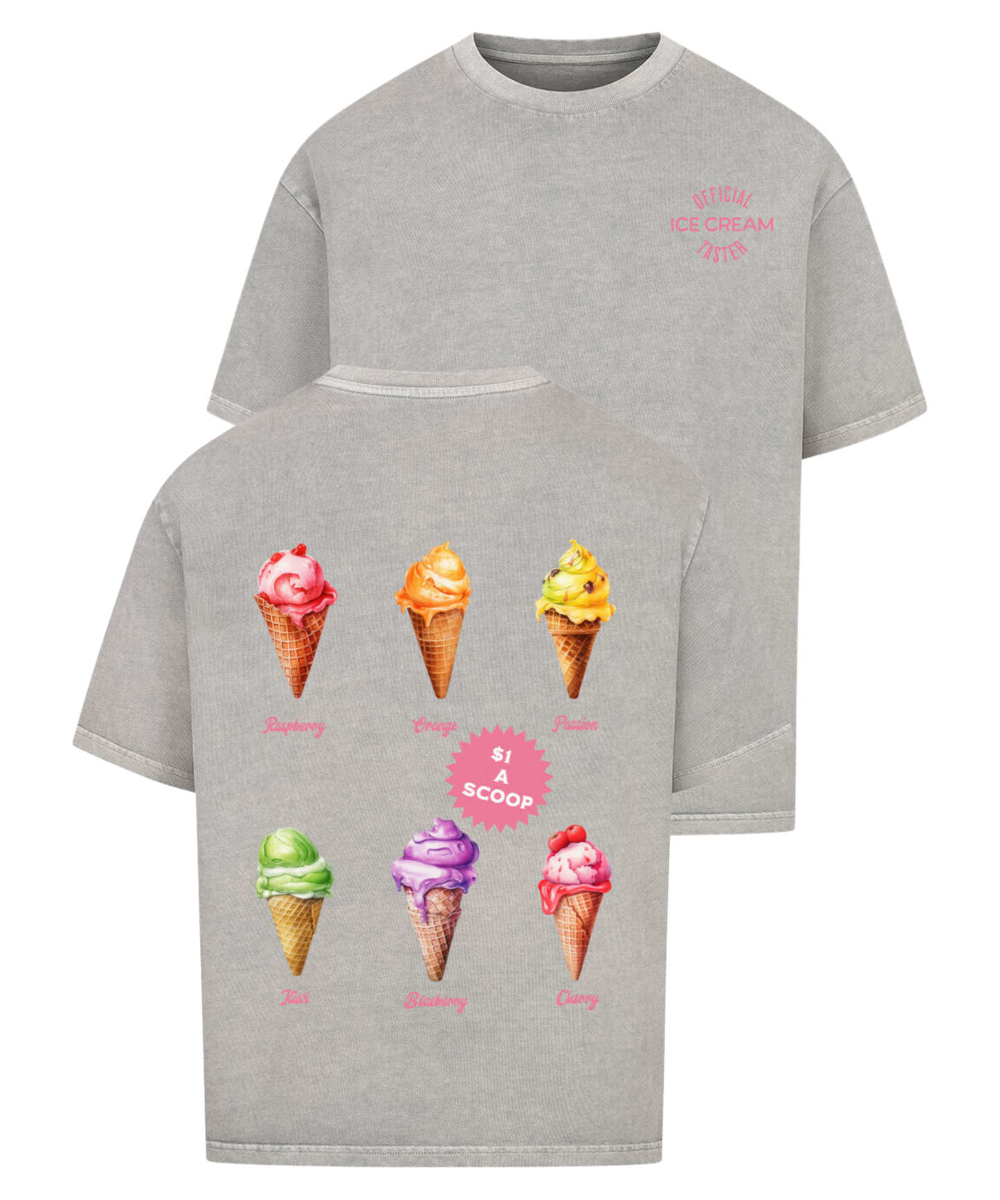 Urban Tag Oversized T-Shirt – "Ice Cream Club"