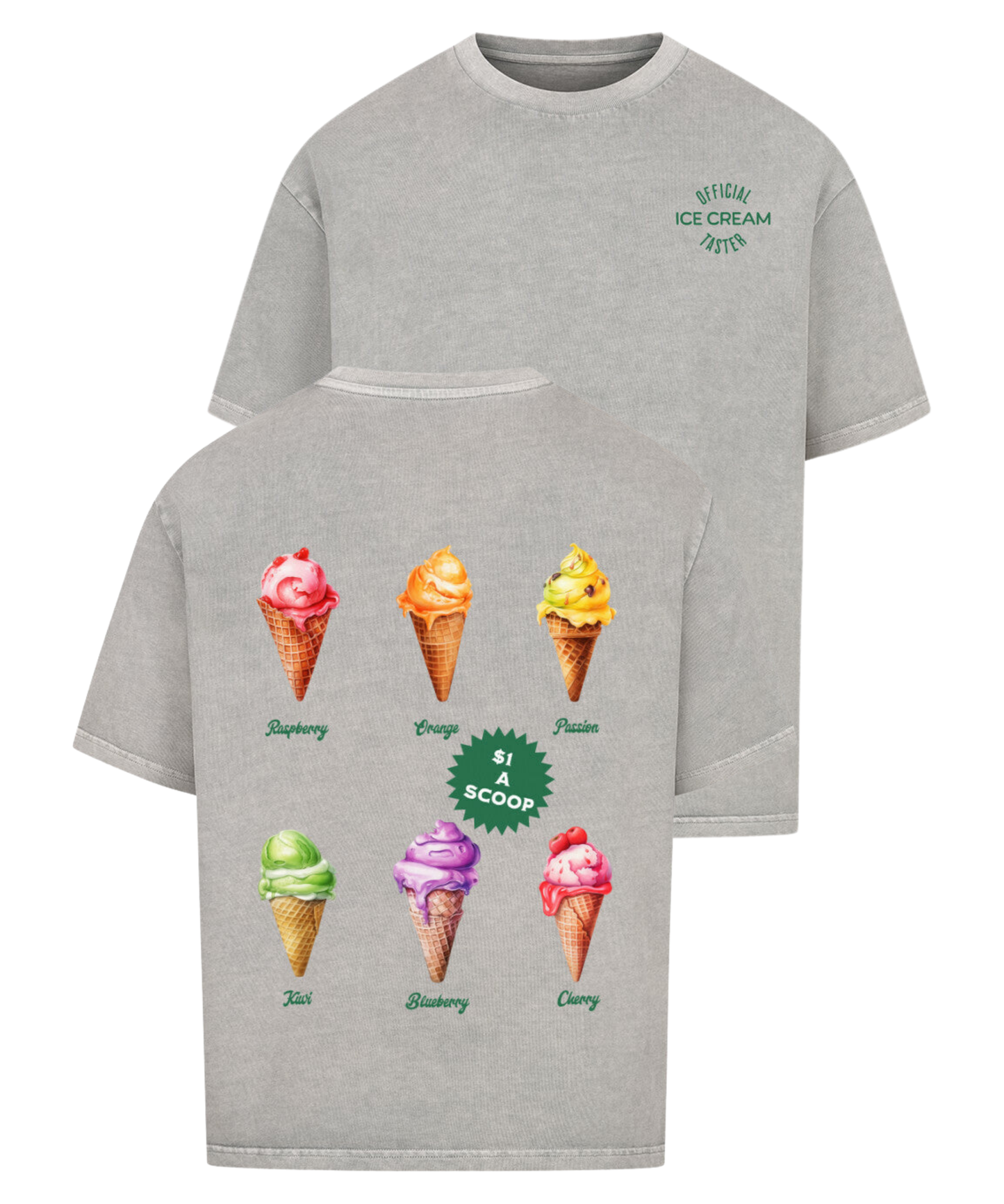 Urban Tag Oversized T-Shirt – "Ice Cream Club"