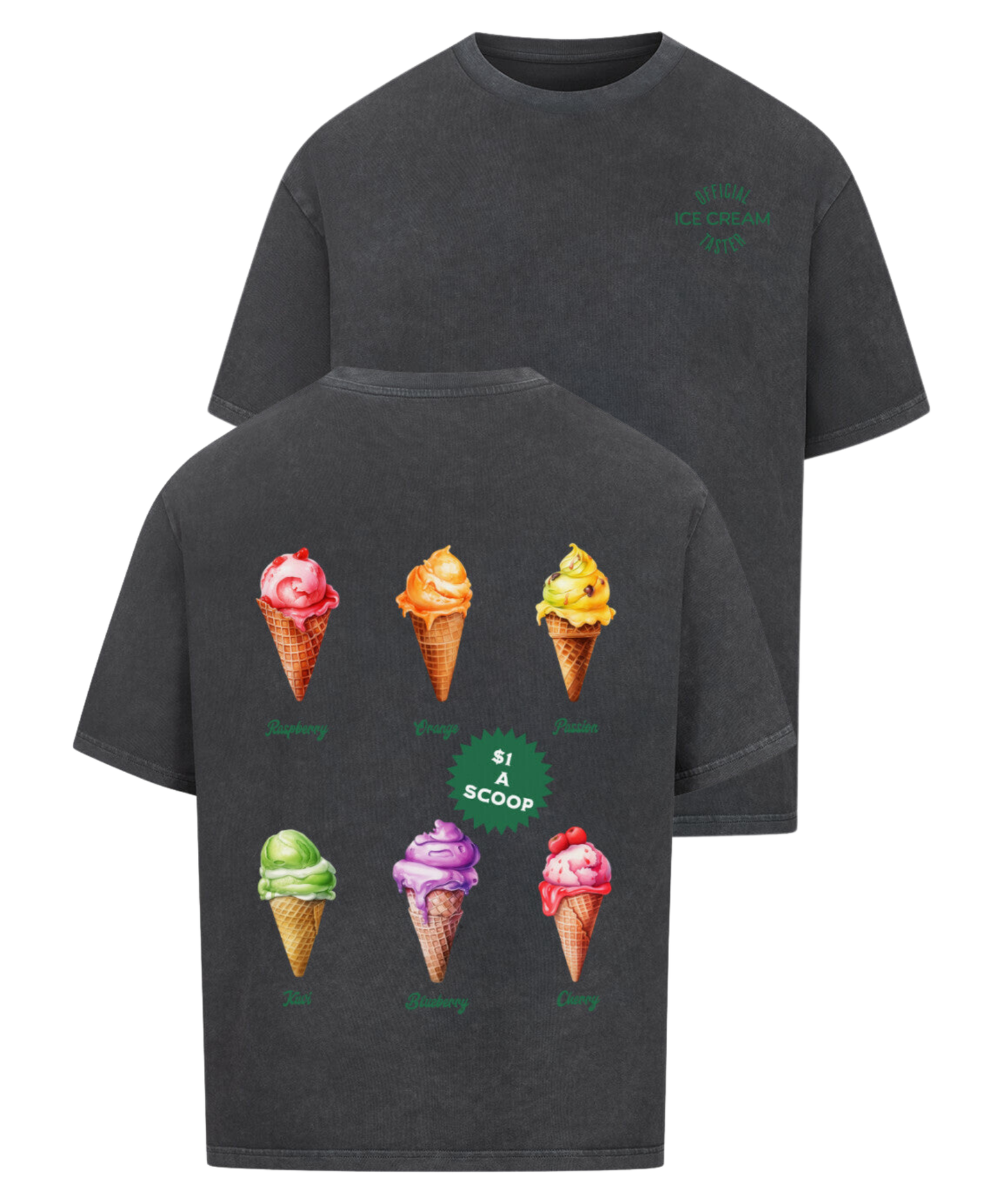 Urban Tag Oversized T-Shirt – "Ice Cream Club"