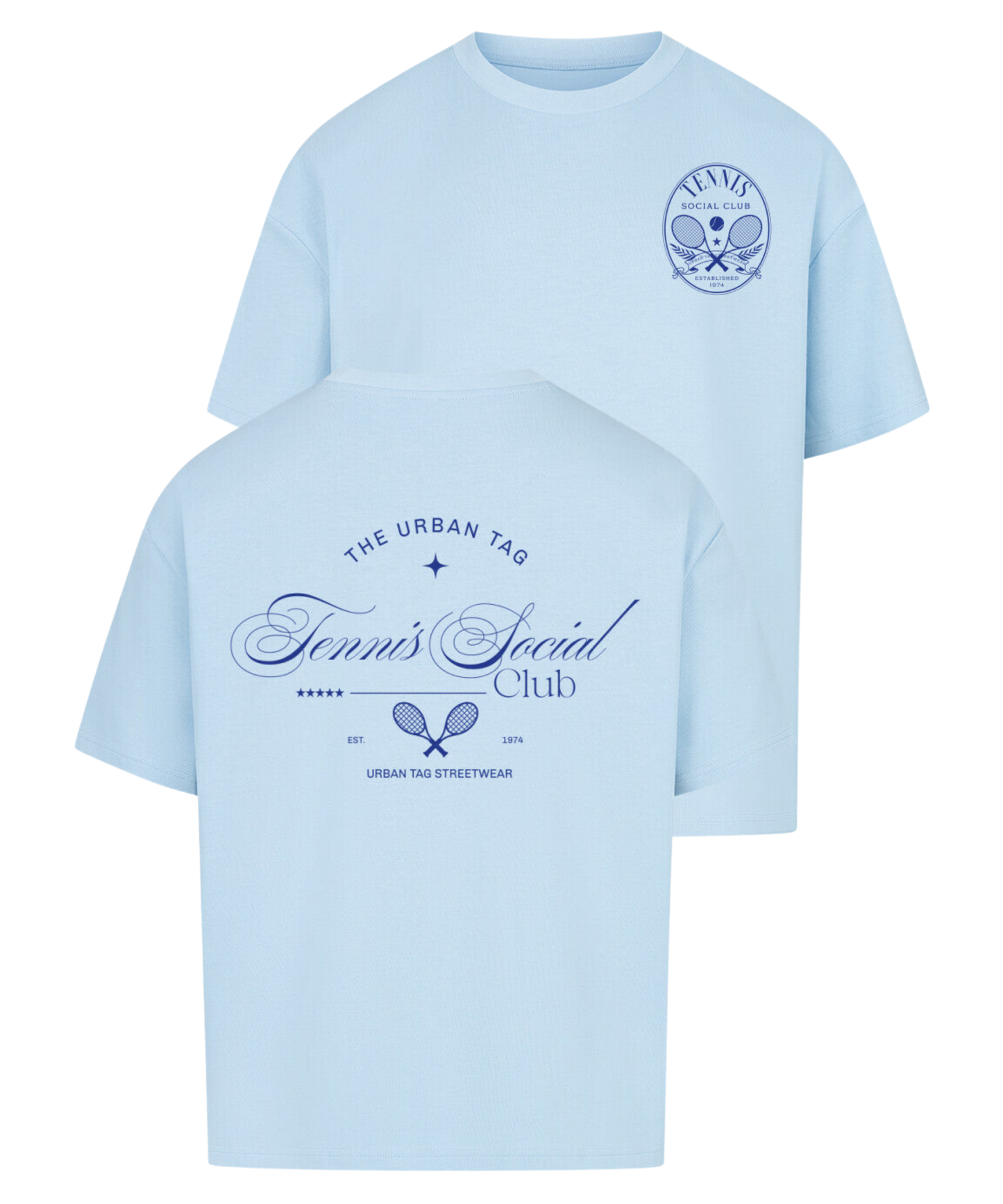 Urban Tag Oversized T-Shirt – "Tennis Social Club"