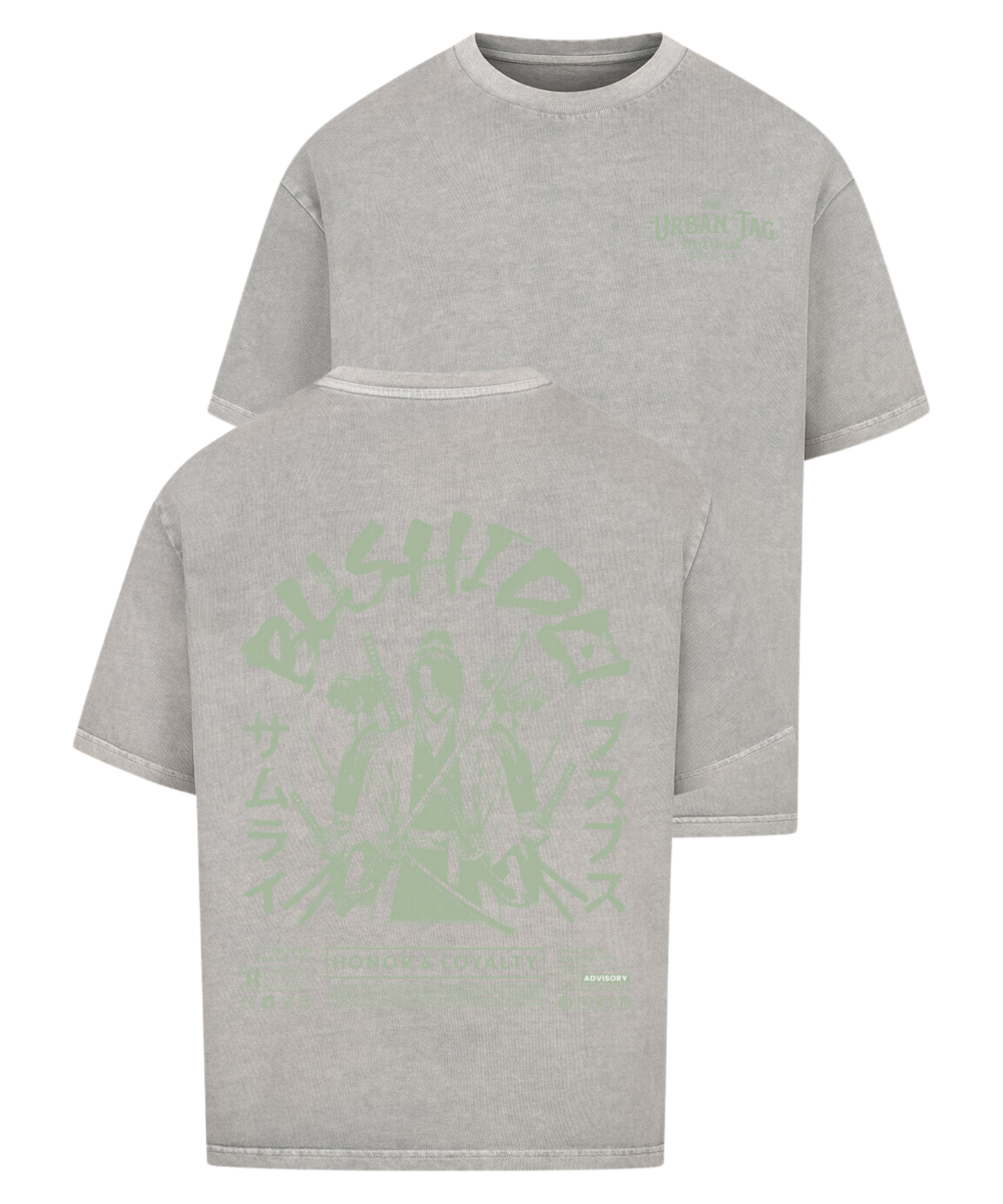 Urban Tag Oversized T-Shirt – "Bushido Samurai"