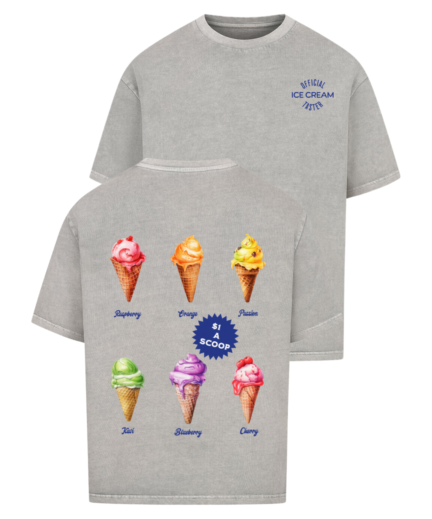 Urban Tag Oversized T-Shirt – "Ice Cream Club"