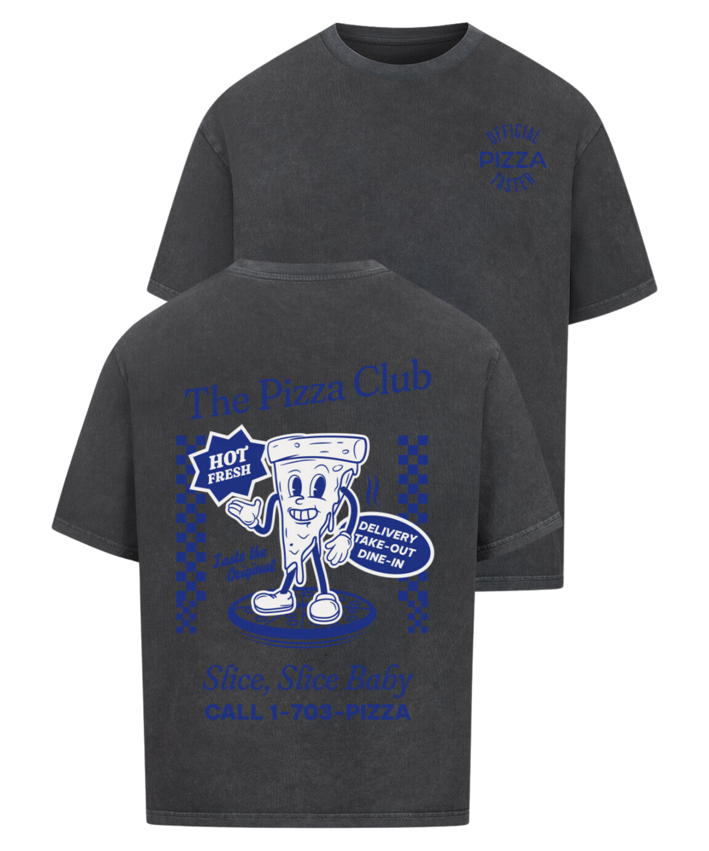 Urban Tag Oversized T-Shirt – "The Pizza Club"